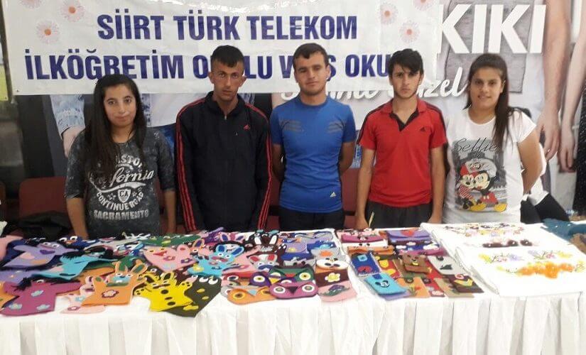 Siirt Türk Telekom Özel Eğitim Okulu öğrencilerinden Engelliler Haftası’na özel sergi