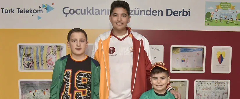 Çocukların derbi mesajı 'renkler bizi ayıramaz' oldu